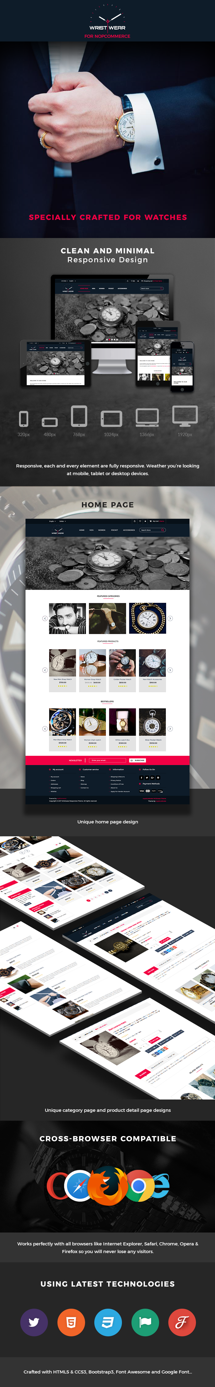 Responsive Theme crafted for Watches